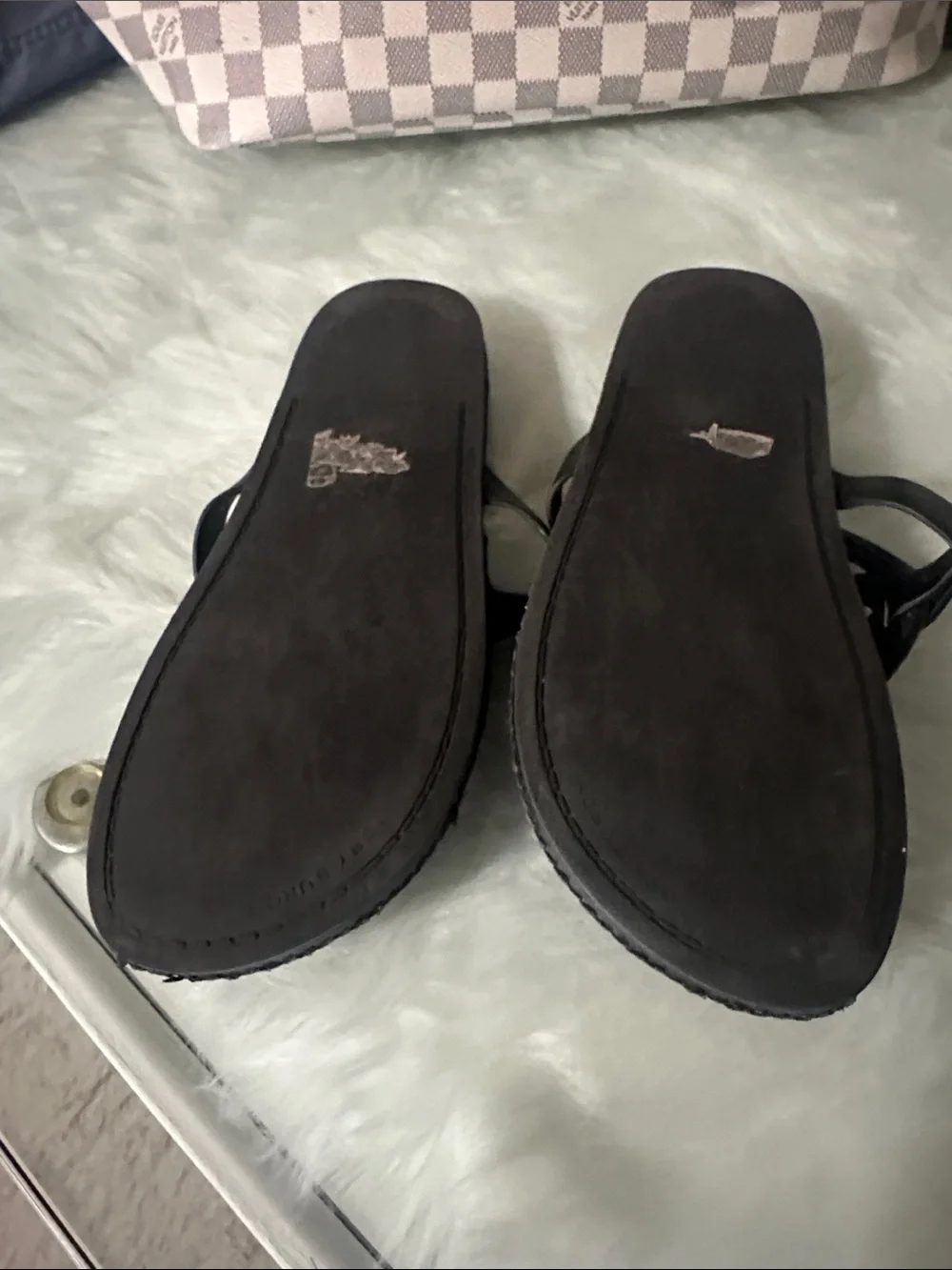 Tory Burch Black Leather Millers Thong Sandals